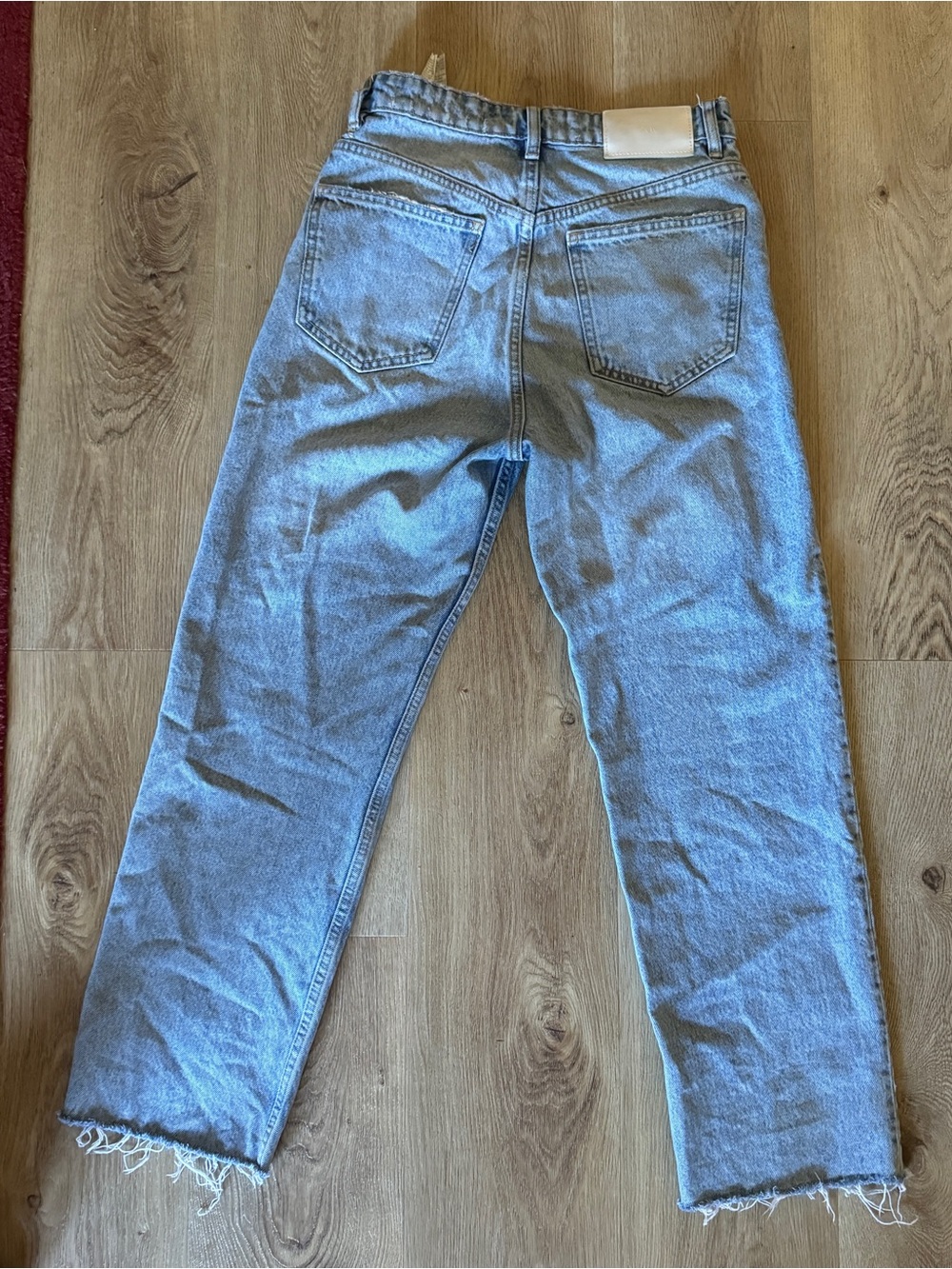 Zara Light Blue Straight cropped Jeans - Picture 3 of 8